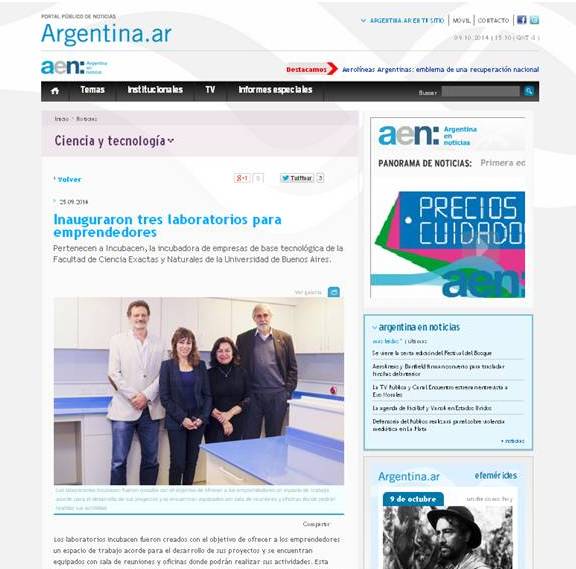 Página de Argentina AR